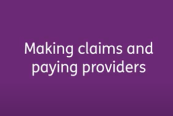 Making claims and paying providers